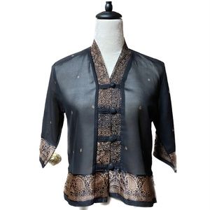 Asian Design Sheer Top